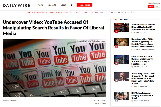 Undercover Video  YouTube Accused Of Manipulating Search Results In Favor Of Liberal Media   Daily Wire.png