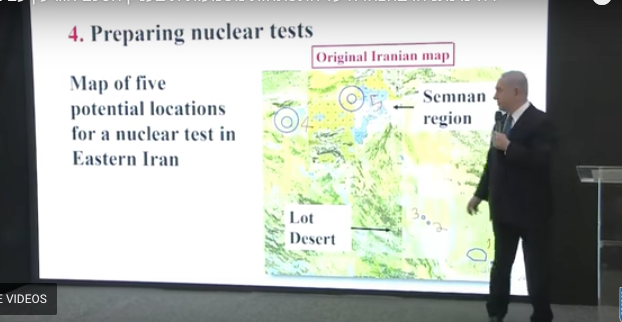 Map for 5 potential locations for a nuclear test.png