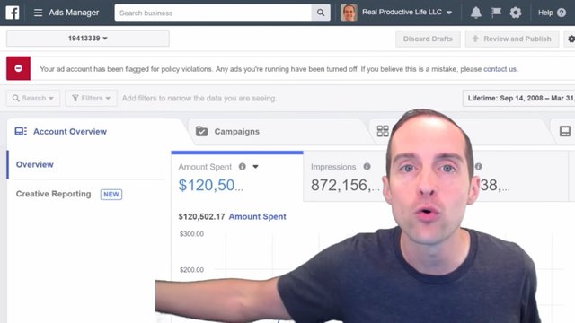 Facebook Disables My Ad Account After $120,502 in Advertising Budget + Rejects Appeal!