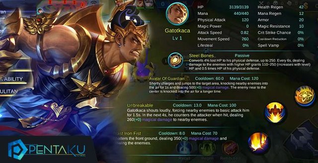 Mobile Legend Gaming The History Of Gatotkaca The Wire Muscle Knight And The Mighty Iron Bone Steemit