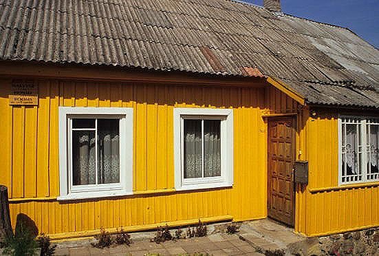 Trakai Town - A colourful Kairim house.jpg