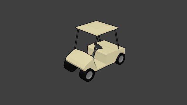 Golf cart view 1