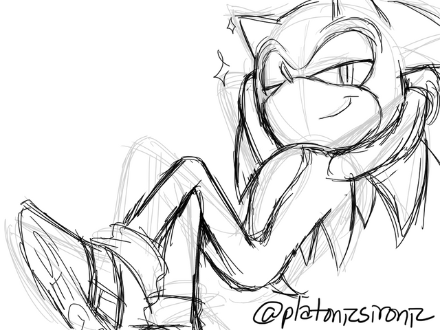 I draw stuff — I felt drawing fleetway sonic while listing to