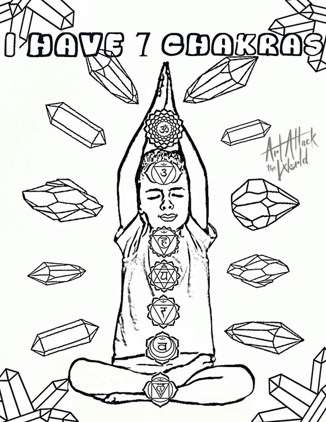 free chakra coloring pages