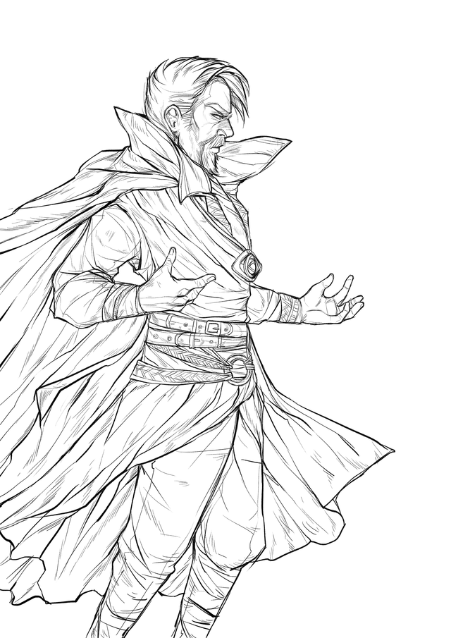Doctor Strange Drawing by Parth Jha  Pixels