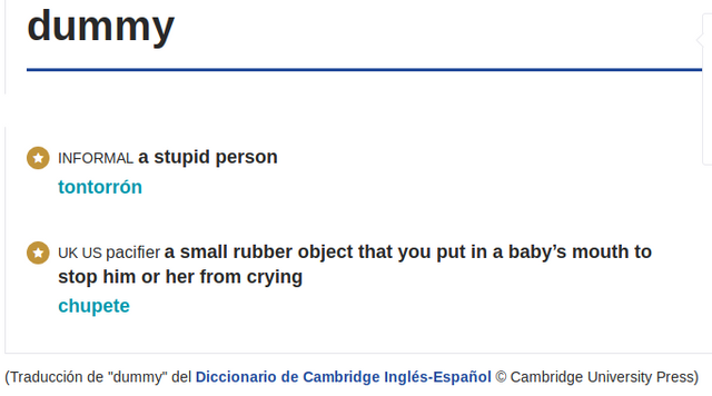 dummy traducir del inglés al español  Diccionario Cambridge.png