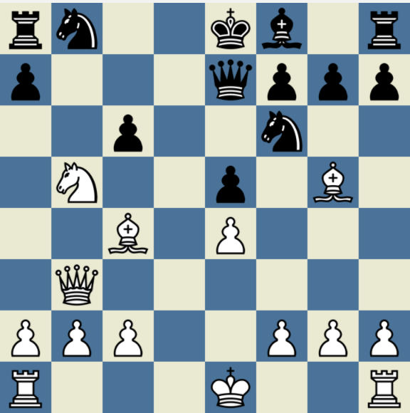 Classical attacking game by Paul Morphy with Queen sacrifice