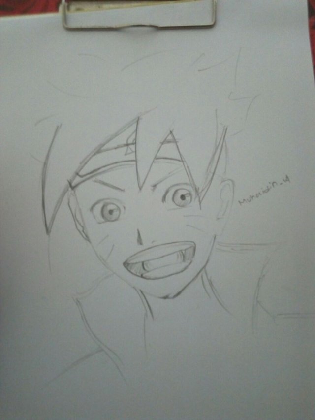 Sketching a Cute Uzumaki Naruto from the anime Naruto — Steemit