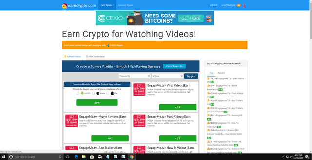 Earn Cryptocurrency Without Clicking Ads Get Free Ripple Bitcoin - 