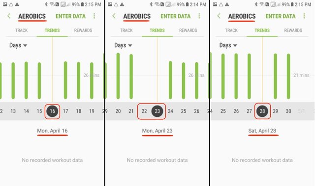 Fitness Challenge - April Report - Aerobic