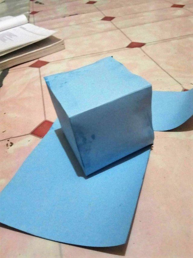Cara Membuat Alat Peraga Bangun Ruang Kubus Menggunakan Kertas Karton How To Make Props Build Cube Space Using Cardboard Ind Eng Steemit