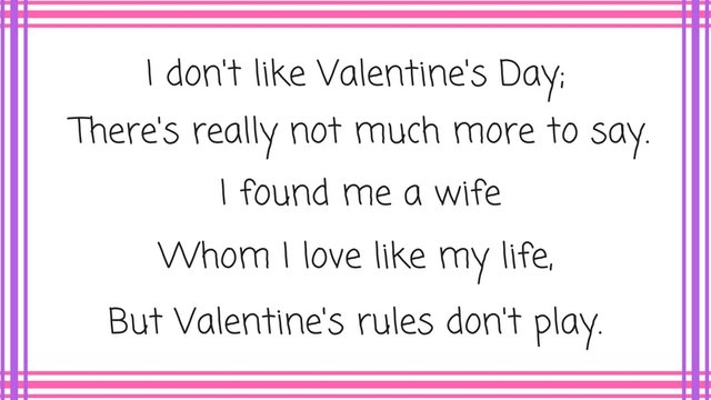 3 Valentine's Day Limericks! - The Daily Limerick #32 — Steemit 3 Valentine's Day Limericks! - The Daily Limerick #32 — Steemit