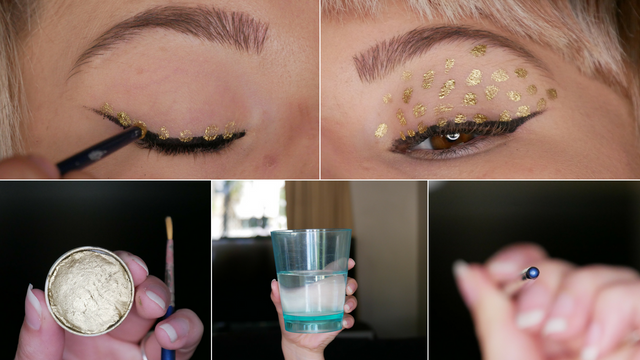 Golden Vibes Makeup Look - golden dots- melissavandijkmakeuptutorials.png