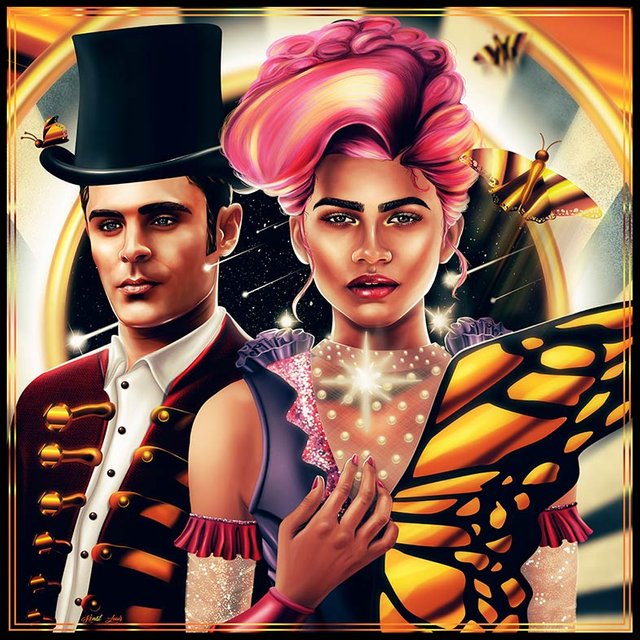 Zendaya and Zac Efron Greatest Showman Fan Art.jpg