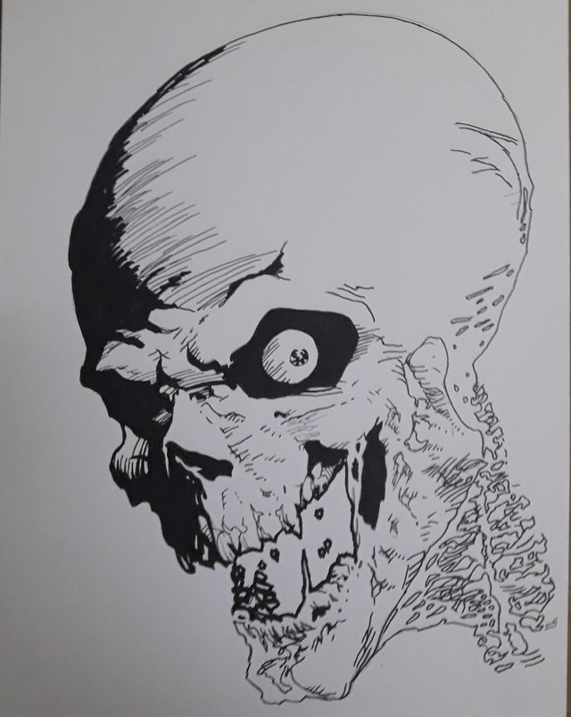 Freehand Skull Drawing  RAMPAGE
