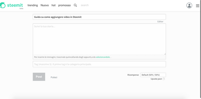 Guida come aggiungere video in Steemit.png