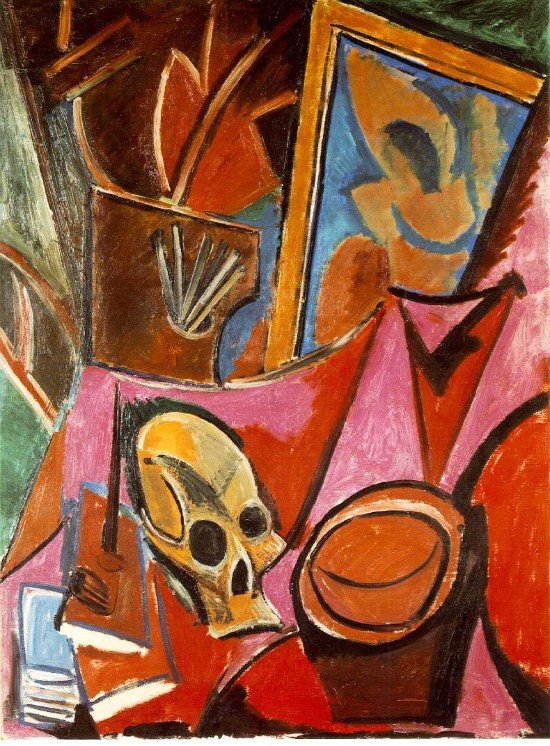Pablo Picasso, Composition with Skull, 1908.jpg