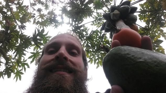 sized daily selfie day five three home grown fruits.jpg