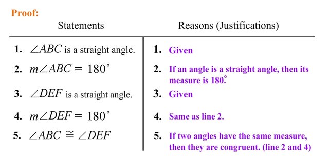 Geometry: Beginning Proofs (Level 2)  Right and straight angles theorem —  Steemit