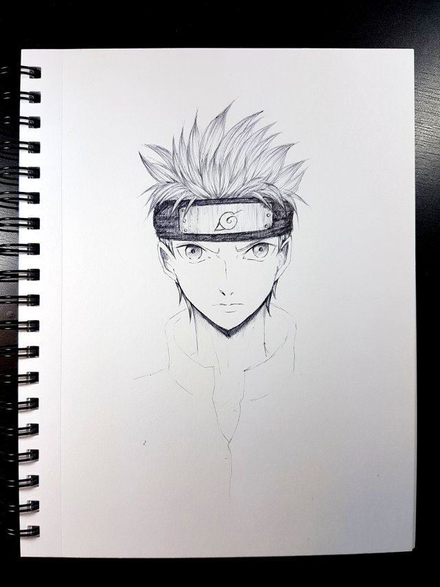  Naruto fan art - inked Steemit