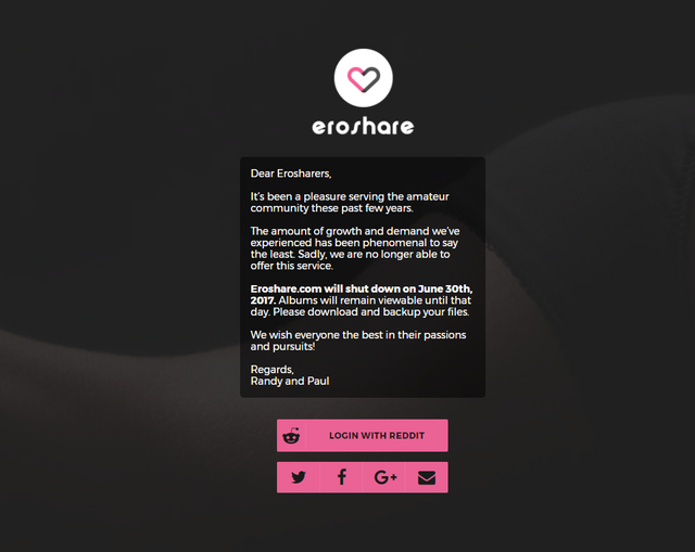 Eroshare down Eroshare down