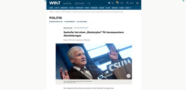 Bundesinnenminister  Seehofer hat einen „Masterplan“ für konsequentere Abschiebungen   WELT.jpg