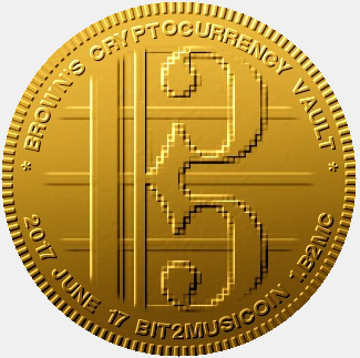 Gold 1 Bit2MusiCoin Front Coin 1.B2MC.png