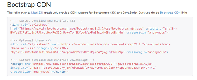 Bootstrap CDN