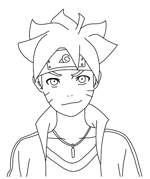 boruto 1 Coloring Page - Anime Coloring Pages