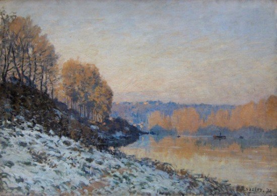 Alfred Sisley, Snow at Port-Marly, White Frost, 1872.jpg