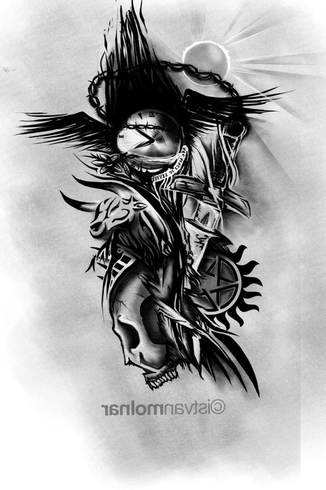 3926 Life Death Tattoo Images Stock Photos  Vectors  Shutterstock