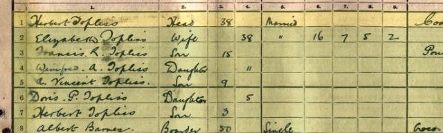 1911 census herbert toplis junior blackwell.JPG