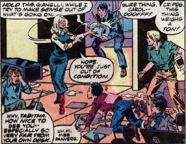 Carol Danvers is stronger than the average man.jpg