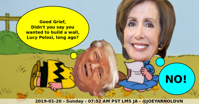 pelosi charlie brown trump