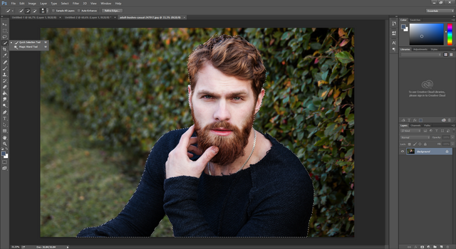 photoshop cc de yagli boya calismasi