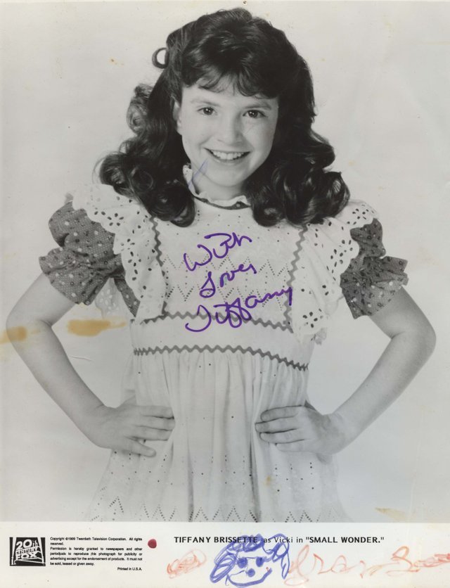 autograph tiffany brissette face picture small wonder