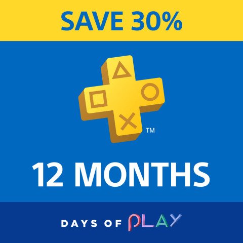 PlayStation Plus 12 Month Subscription $55.95 - 30% off