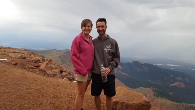 Michael and Sarah on Pikes Peak