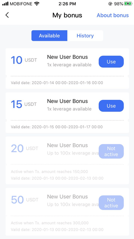 Hướng dẫn sử dụng trên app điện thoại và nhận bonus từ sàn BingBon