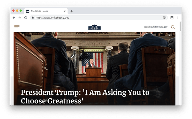 美國白宮 ＷhiteHouse 的網站是使用 WordPress 所建立的