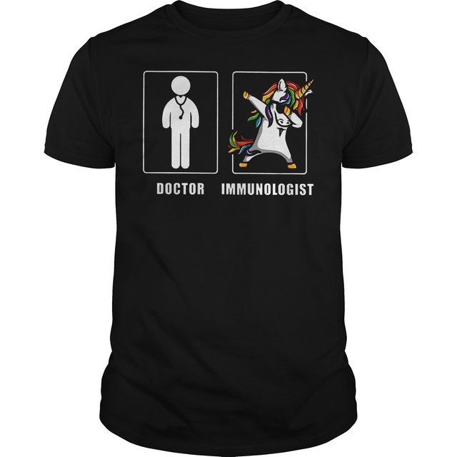 Doctor Immunologist Unicorn Dabbing Shirt