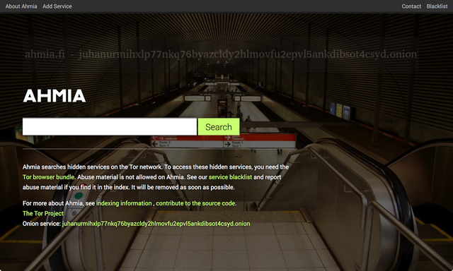 Поисковик даркнета - Ahmia