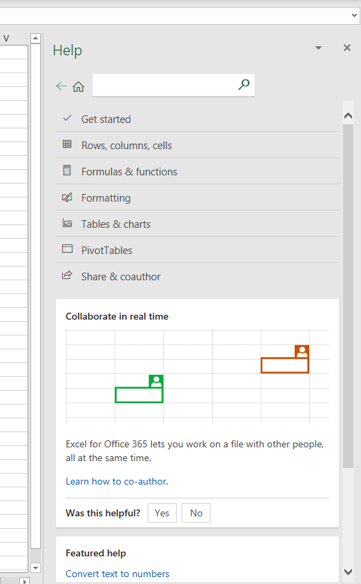 F1 help in Excel