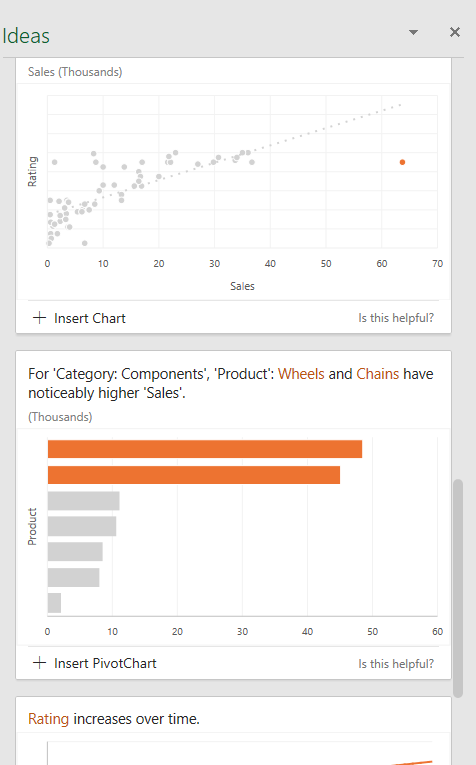 Find patterns in excel data