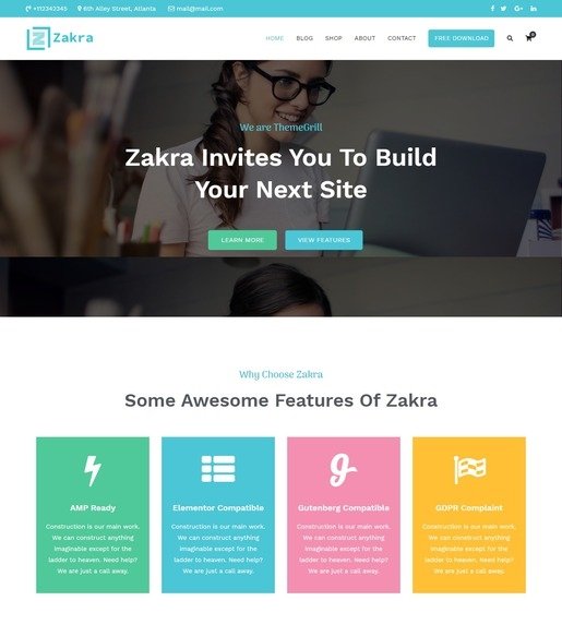 Zakra WordPress Theme-Best Accessibility WordPress Theme