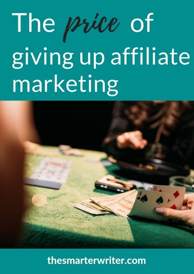The price of giving up affiliate marketing
