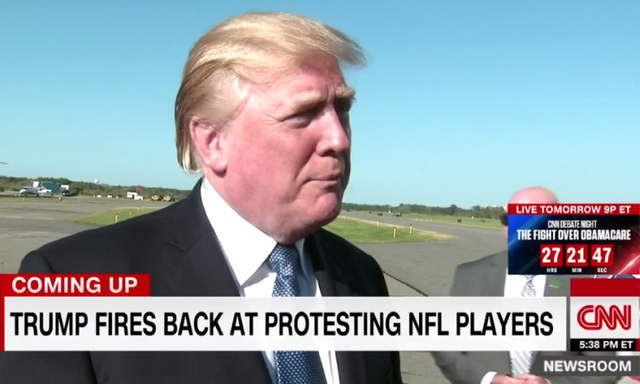 Image result for Trump responds to NFL