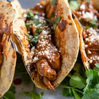 Slow Cooker Chicken Mole Tacos