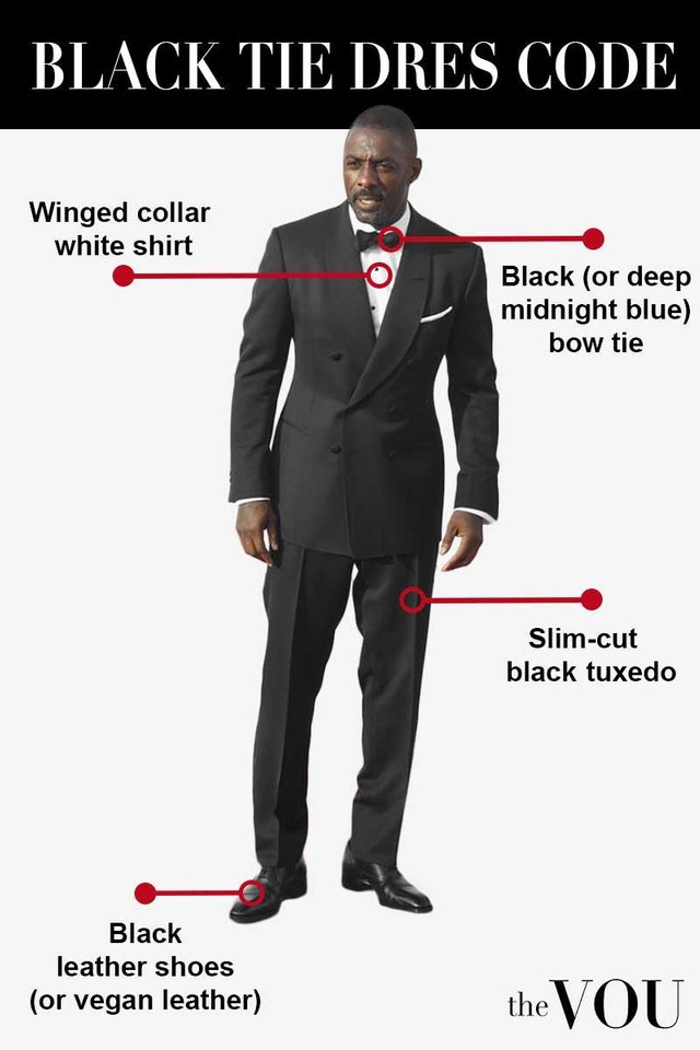 Black tie dress code