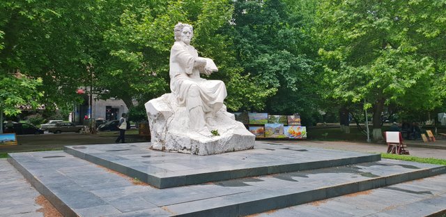 Statue of Martiros Saryan at the Freedom Square